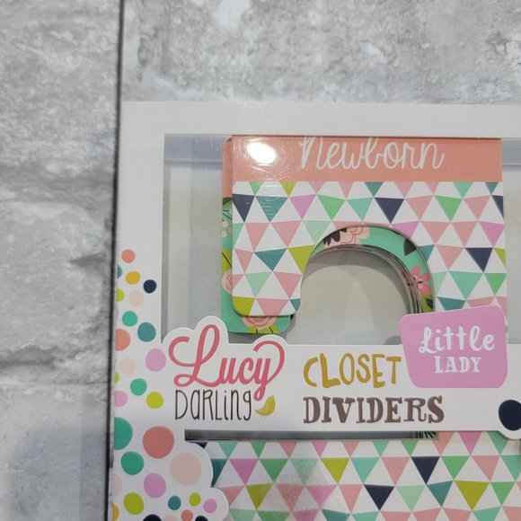 Lucy Darling Little Lady‎ Newborn-2T Closet Divider Set $28 Retail NEW - Picture 2 of 6